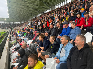 GALERIE: Hradec Králové zažil první fotbalový zápas v nové aréně.