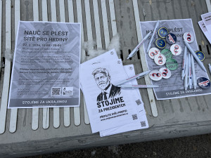 GALERIE: V Hradci Králové se na podporu prezidenta sešly stovky lidí