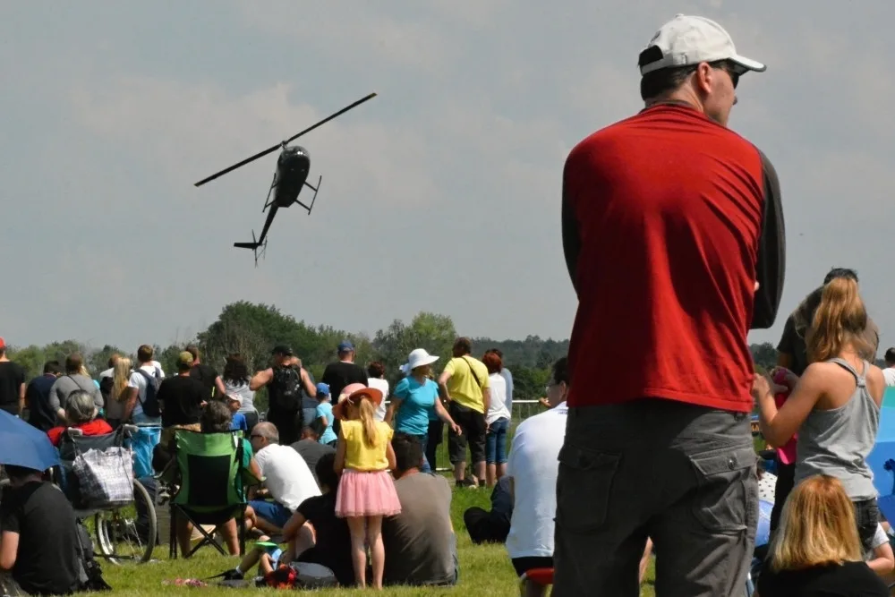 Helicopter show a Rally show