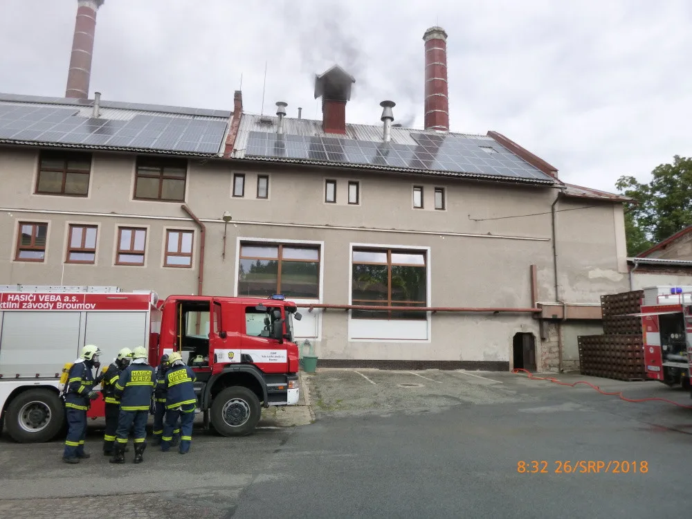 Požár v broumovském pivovaru