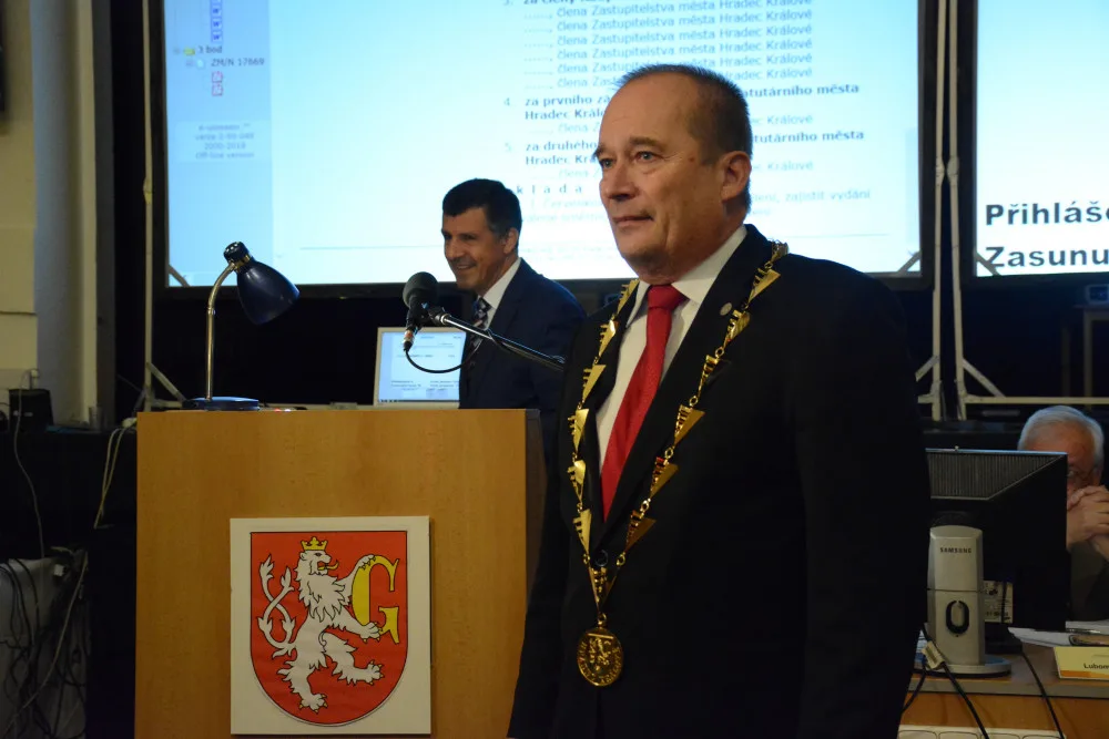 Nově zvolený primátor Alexandr Hrabálek