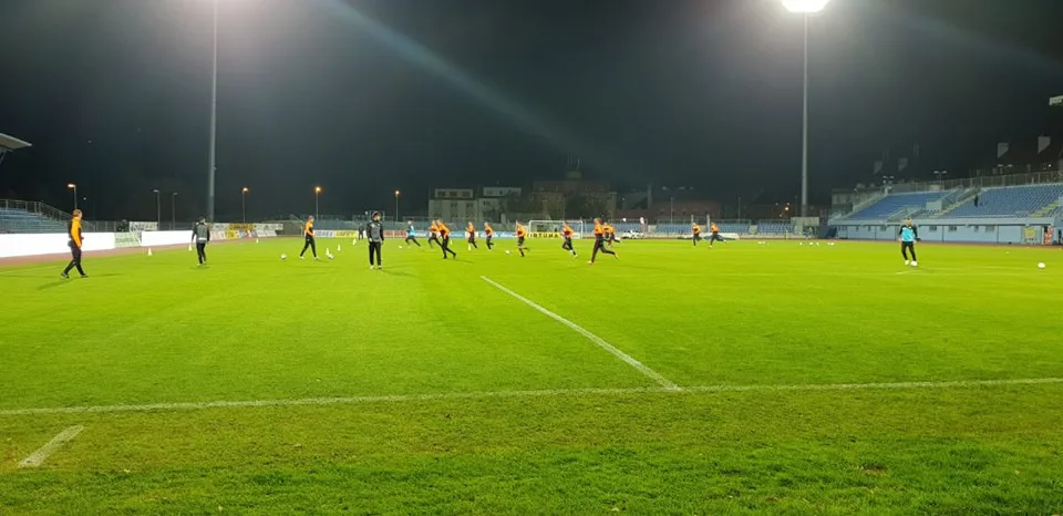 Předzápasová rozcvička