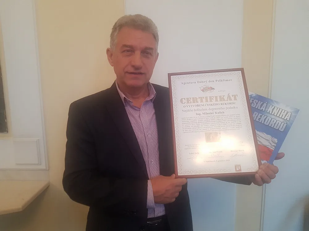 Miloslav Kulich převzal ocenění