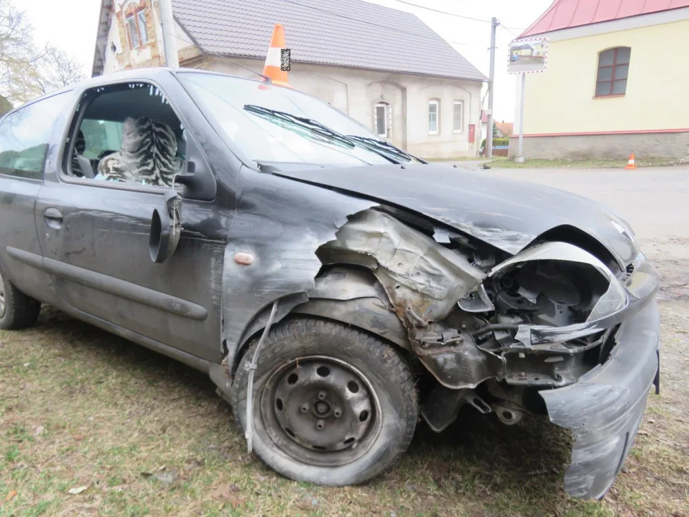 Nabouraný Renault