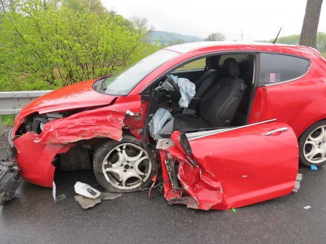 Alfa Romeo po nehodě
