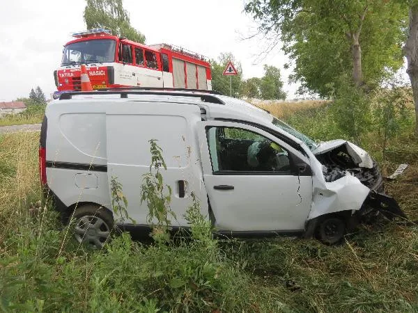 Auto po nehodě.