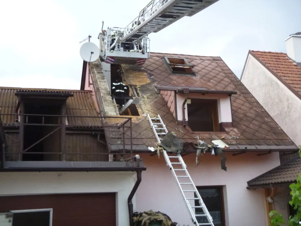 Střecha rodinného domu.