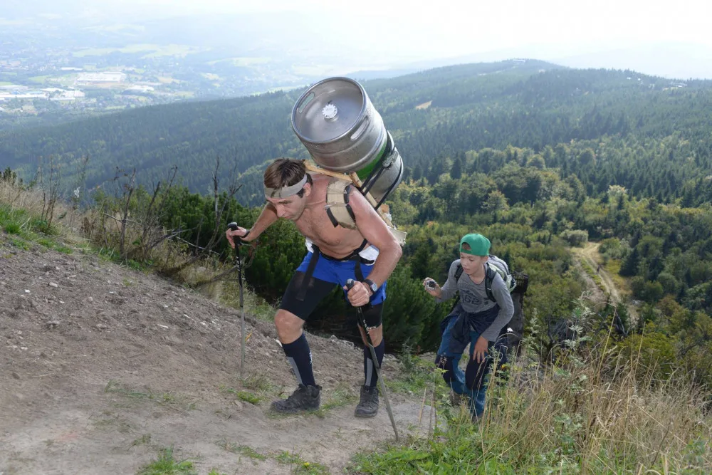Zdeněk Pácha při jedné z cest na Sněžku