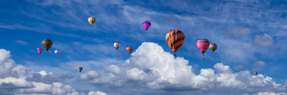 Horkovzdušné balony jsou skvělou podívanou