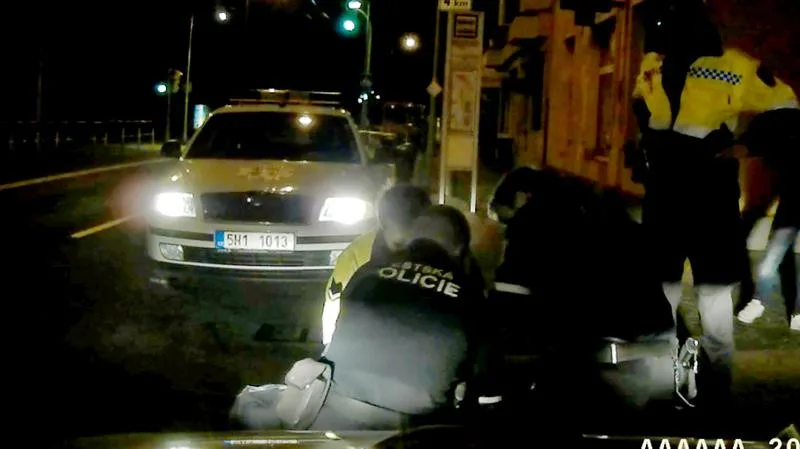 Foto ze zásahu městské policie