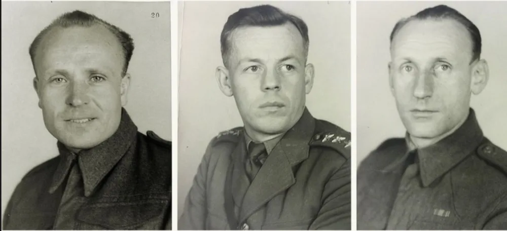 Paradesantní výsadek Barium . Velitel npor. Josef Šandera, radista četař asp. Josef Žižka a šifrant četař Tomáš Býček.