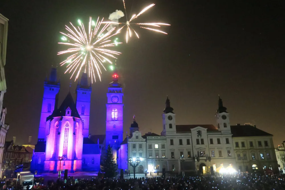Novoroční ohňostroj 2020