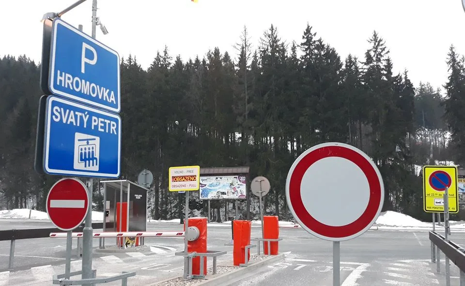 parkoviště ve Špindlerově Mlýně se uzavřela
