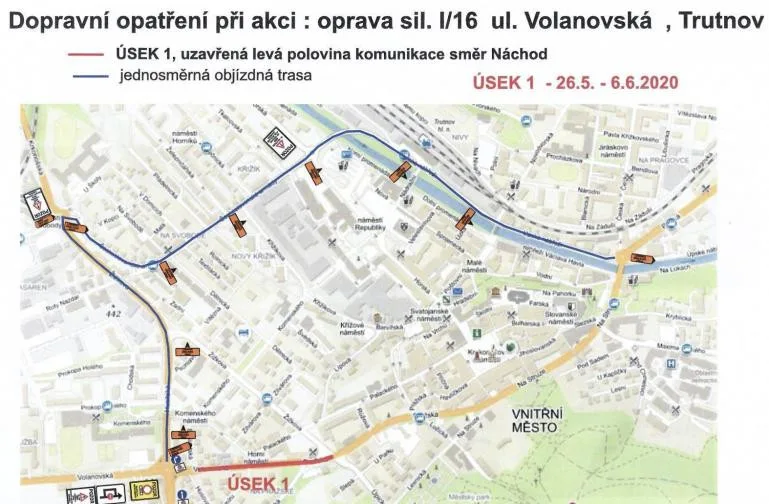 Uzavírka ul. Pražská