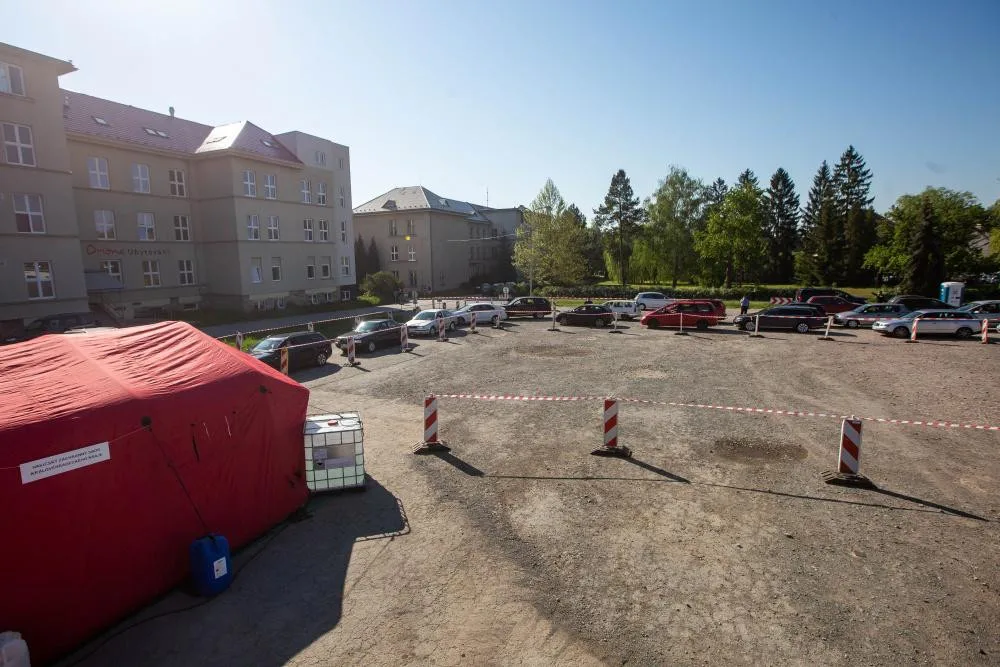 odběrové místo na covid-19 v Rychnově nad Kněžnou