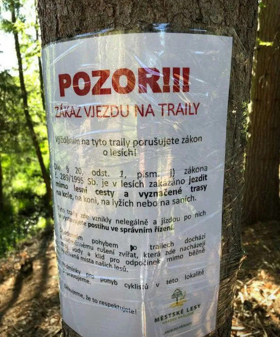 Městské lesy vystaví oficiální trailové tratě pro cyklisty, ty současné nebyly povolené. Část z nich ale zůstane zachována