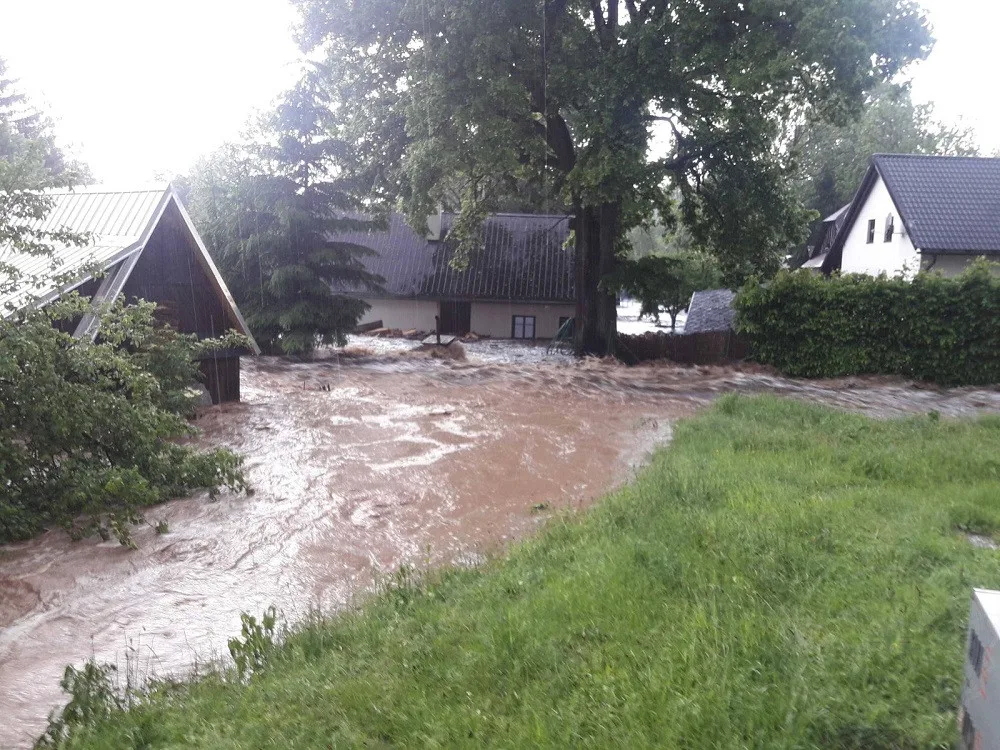 Záplavy v Pardubickém kraji
