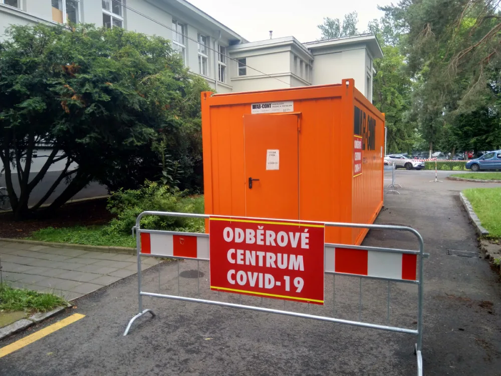 Nové odběrné místo ve Fakultní nemocnici Hradec Králové.