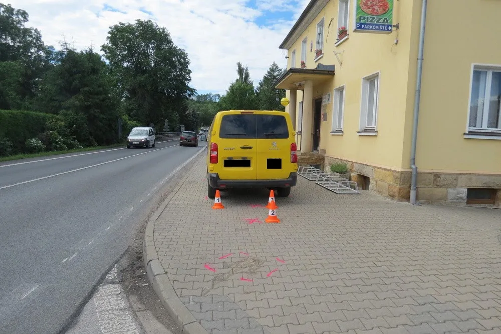 Srážka s chodkyní v Horní Branné