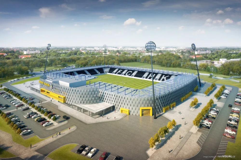 vizualizace stadionu v Malšovicích