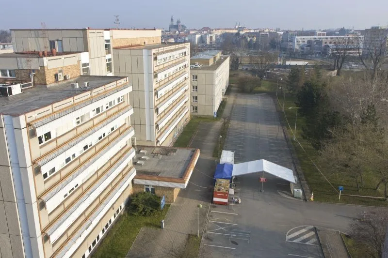Odběrové centrum Fakultní nemocnice Hradec Králové - ilustrační foto