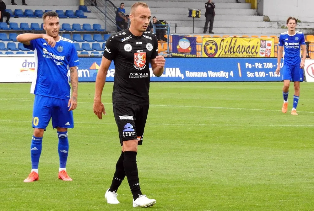 Fotbalové utkání FC Vysočina Jihlava - FC Hradec Králové
