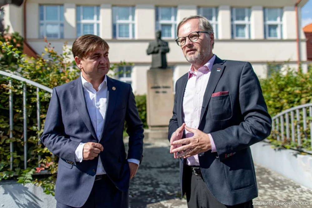 Petr Fiala s Martinem Červíčkem.