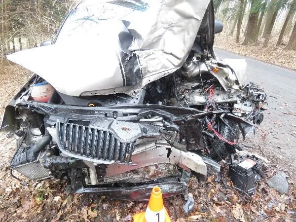 Řidič na Rychnovsku nezvládnul zatáčku a narazil do stromu, museli ho vyprostit hasiči