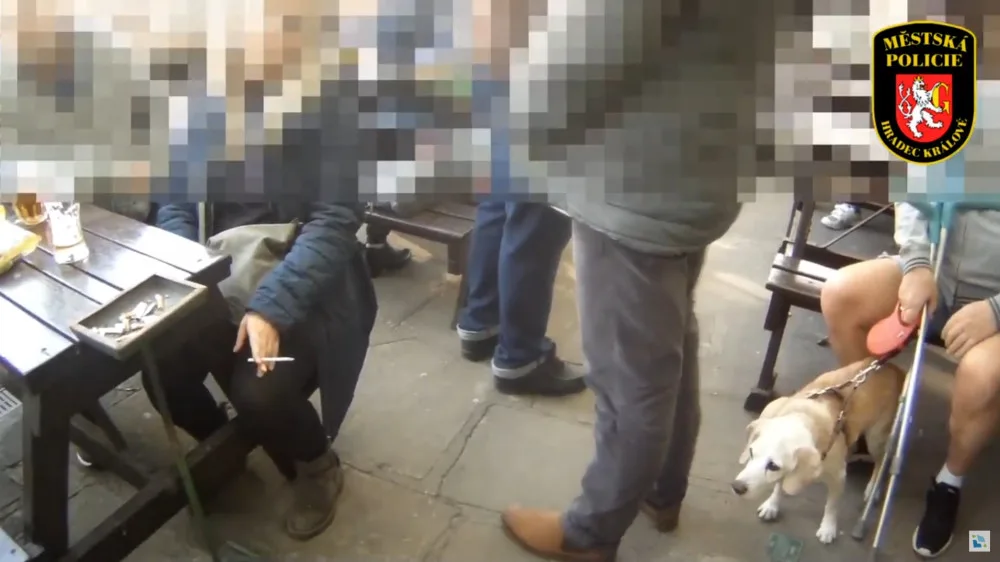 Na předzahrádce plné lidí teklo pivo proudem. Strážníci se dozvěděli, že je pivo lék