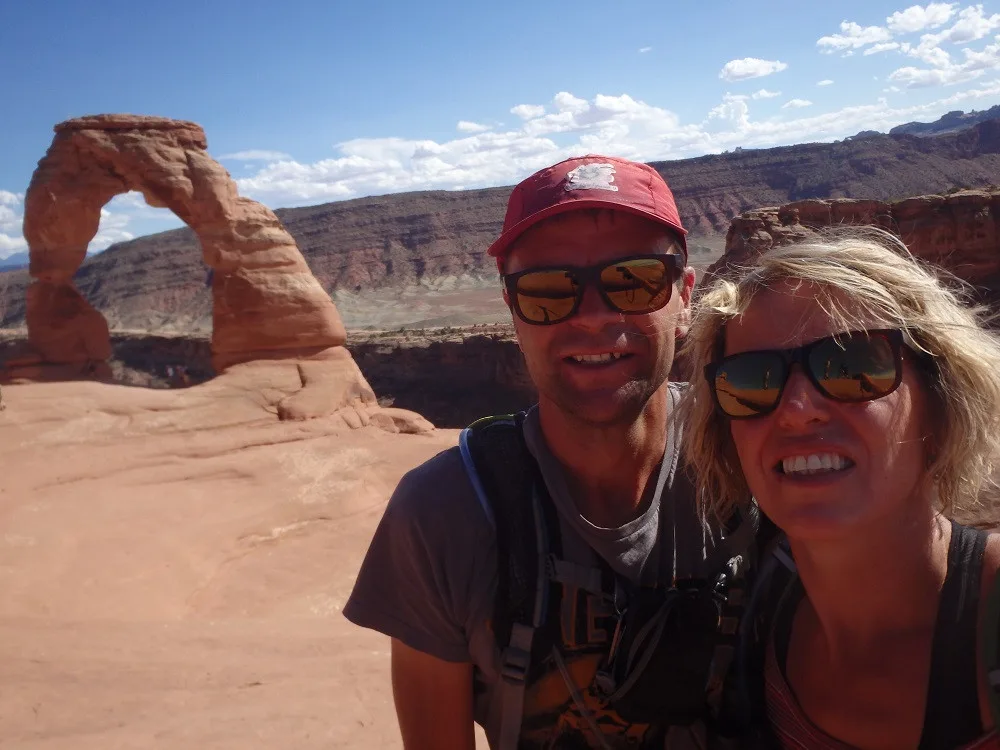 Se ženou Pavlínou,, Arches NP, Utah, USA