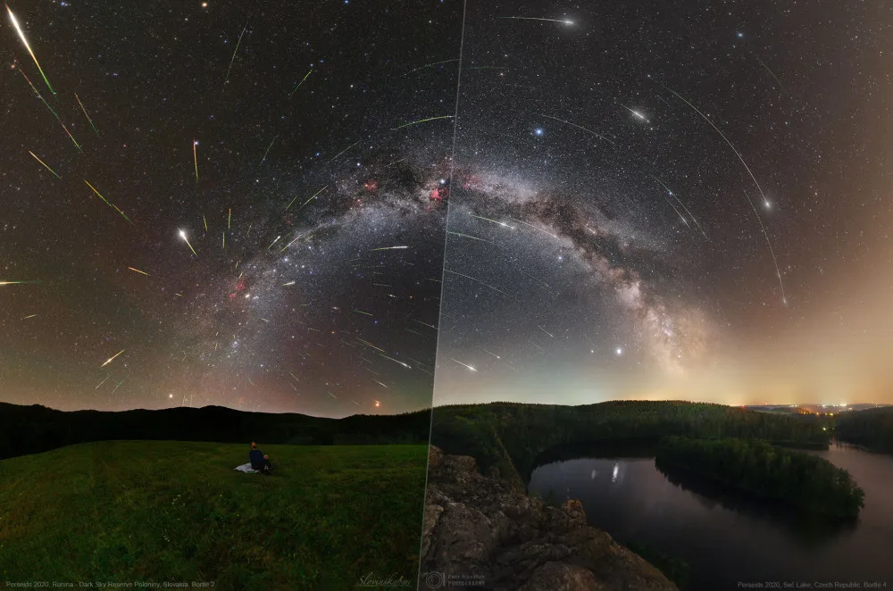 Fotkou dne NASA vybrala snímek pořízený na Seči. Zachycuje Perseidy