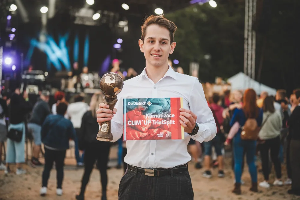 Vítěz kategorie Vzduch, studentský start-up Lufio a jeho spoluzakladatel Josef Tatíček