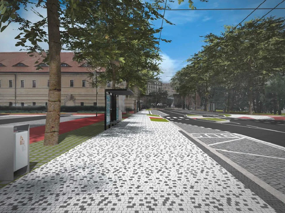 V zimě se začne s rekonstrukcí křižovatky Fortna na vnitřním okruhu Hradce Králové. Město dokončilo výběrové řízení