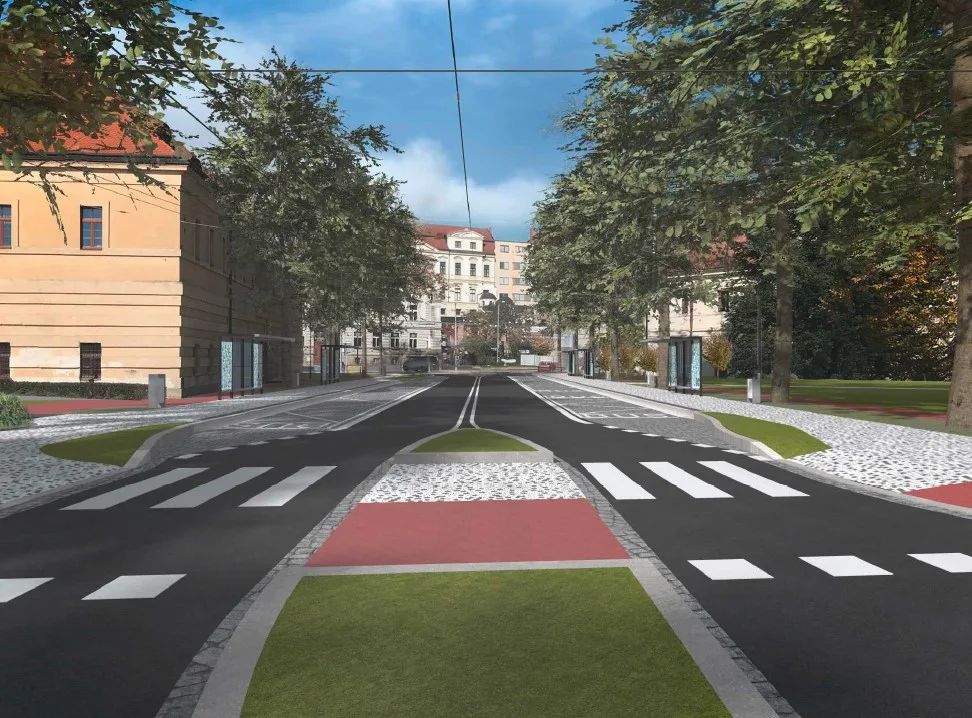 V zimě se začne s rekonstrukcí křižovatky Fortna na vnitřním okruhu Hradce Králové. Město dokončilo výběrové řízení