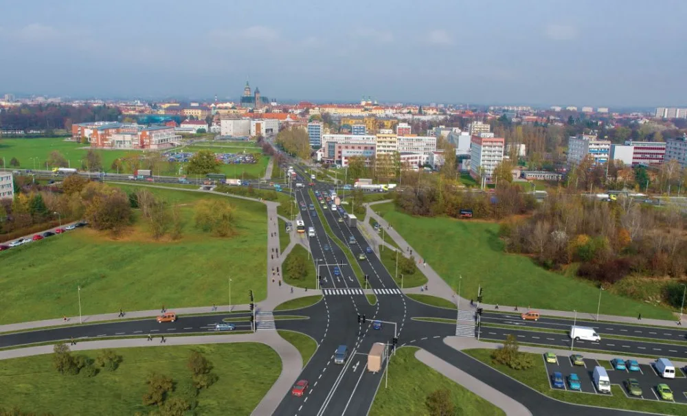Přestavba křižovatky Mileta v Hradci Králové má stavební povolení