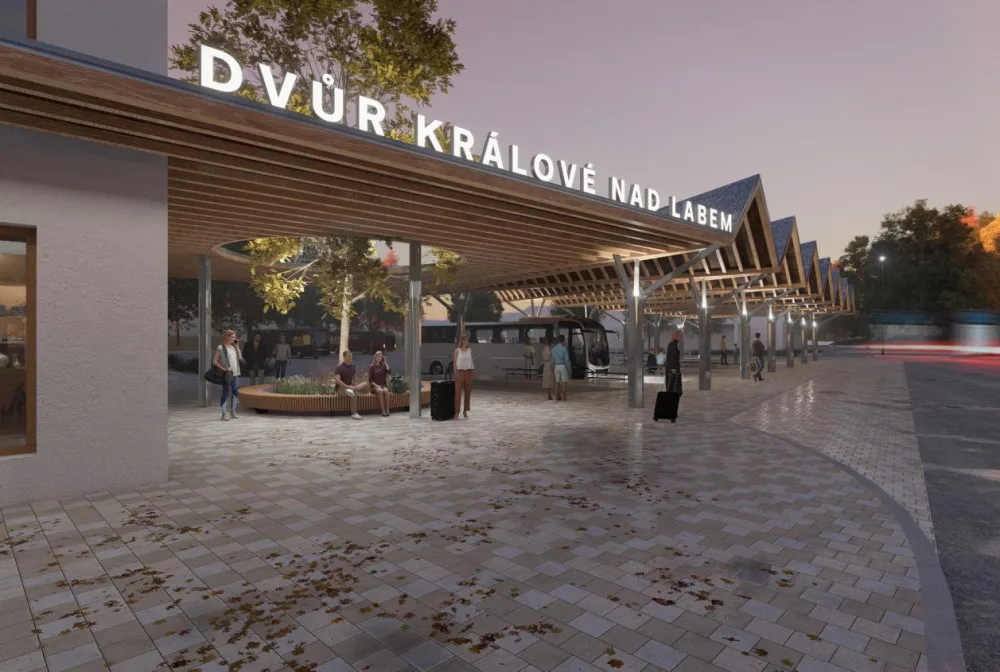 OBRAZEM: Jak bude vypadat nové autobusové nádraží ve Dvoře Králové nad Labem?