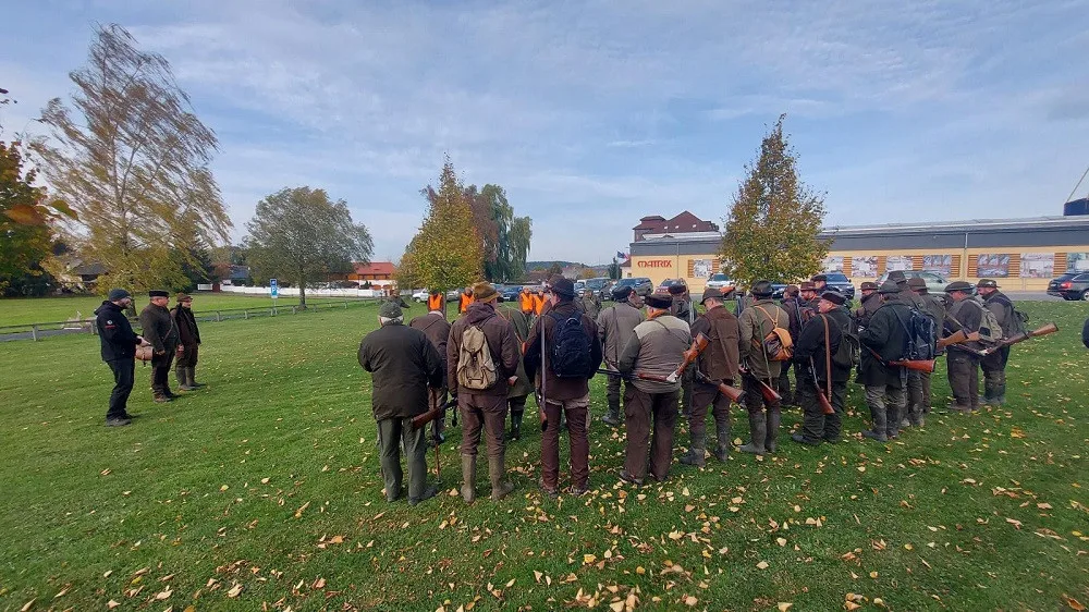 Myslivci před honem