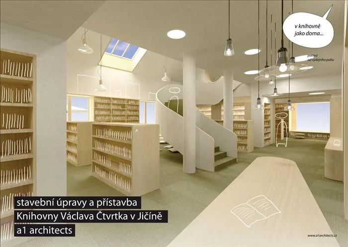 Knihovna Václava Čtvrtka se změní k nepoznání, Jičín dostal dotaci