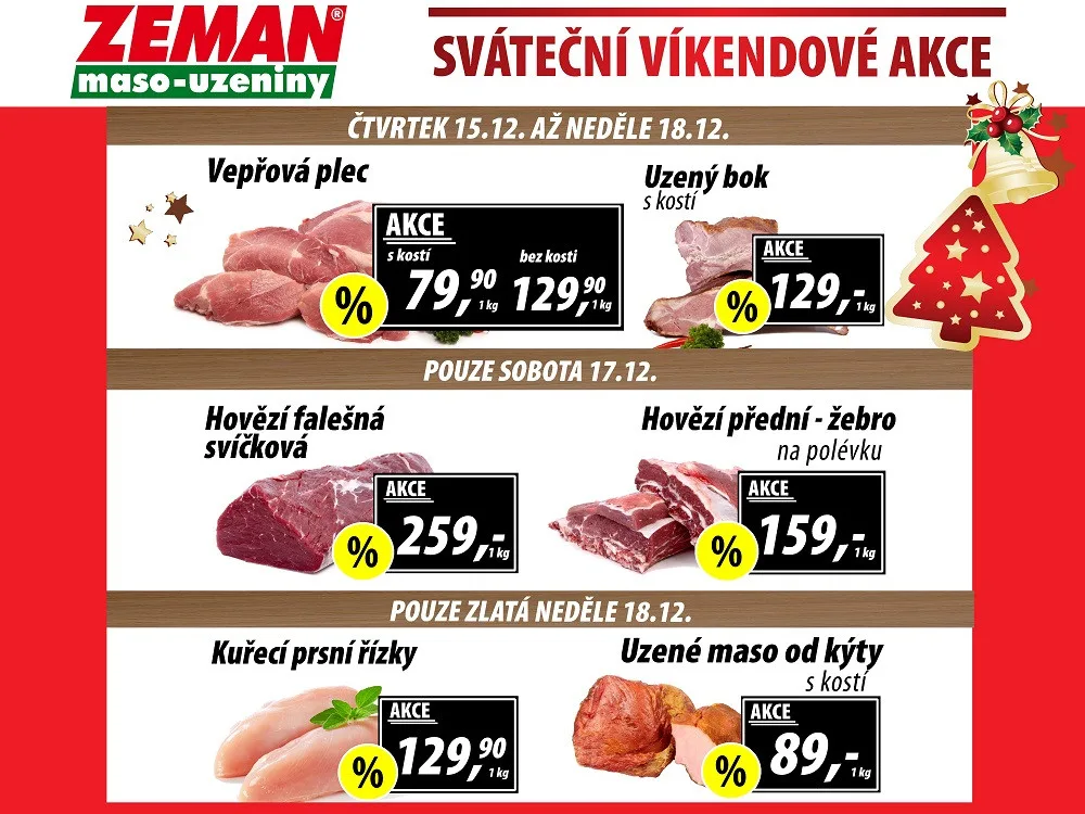 Zlatá neděle v českém řeznictví ZEMAN maso-uzeniny