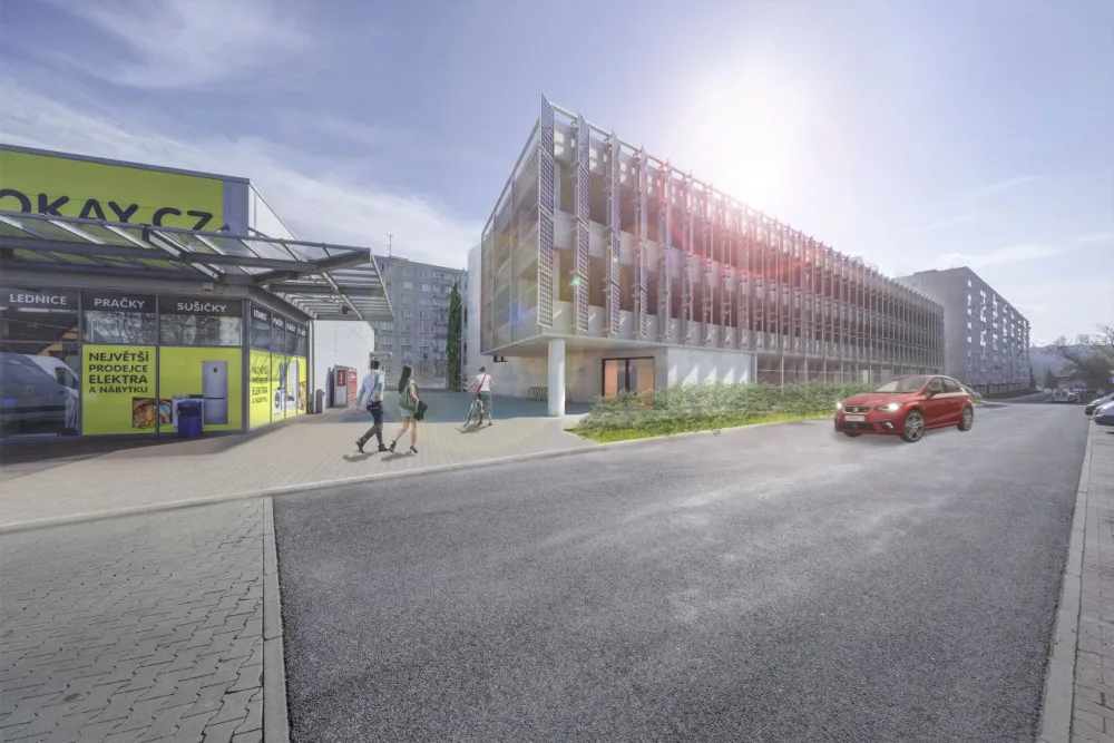 Parkovací dům na Zelené Louce nechceme, zní od některých obyvatel Trutnova. Město si za stavbou stojí.