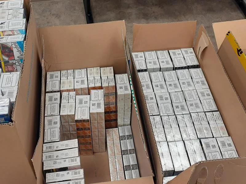 Vezu jen potraviny, tvrdil řidič. Celníci mu v autě našli 22 tisíc nezdaněných cigaret