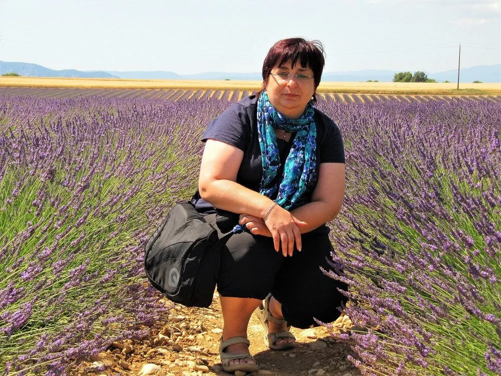 V levandulovém poli v Provence