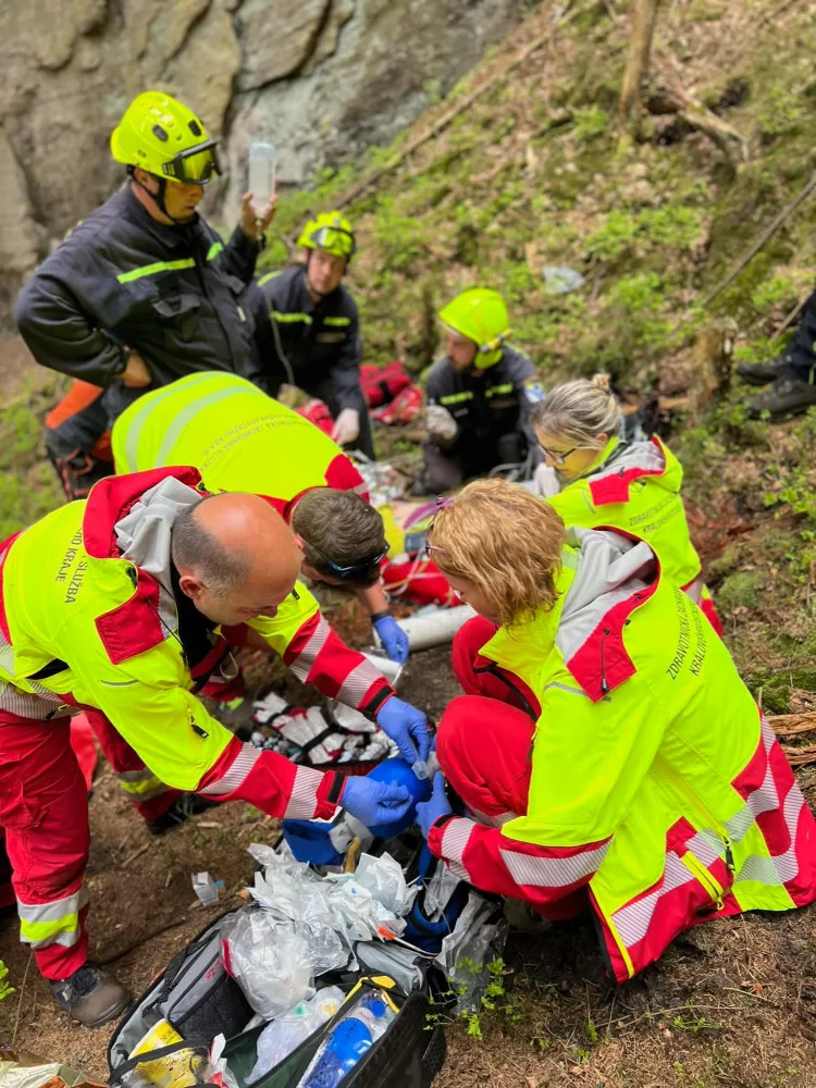 Dvojice horolezců se zřítila v Adršpašsko-teplických skalách