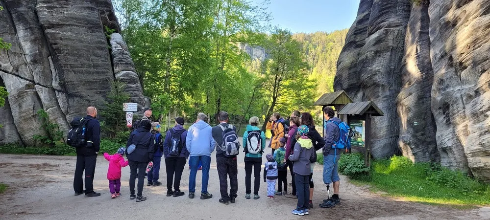 Turisté v Adršpachu