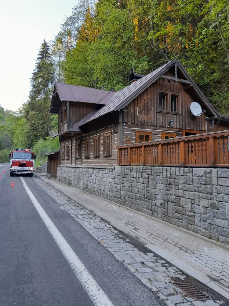 Ve Špindlerově Mlýně hořel právě rekonstruovaný dům