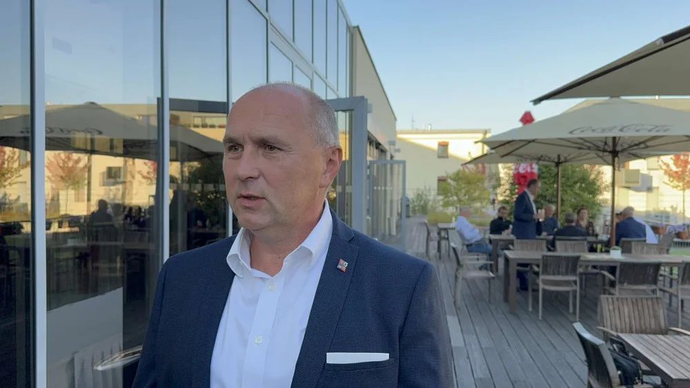 Petr Koleta ve volebním štábu