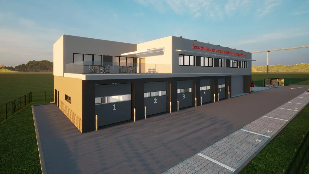 Královéhradecký kraj staví novou základnu záchranné služby v Jičíně