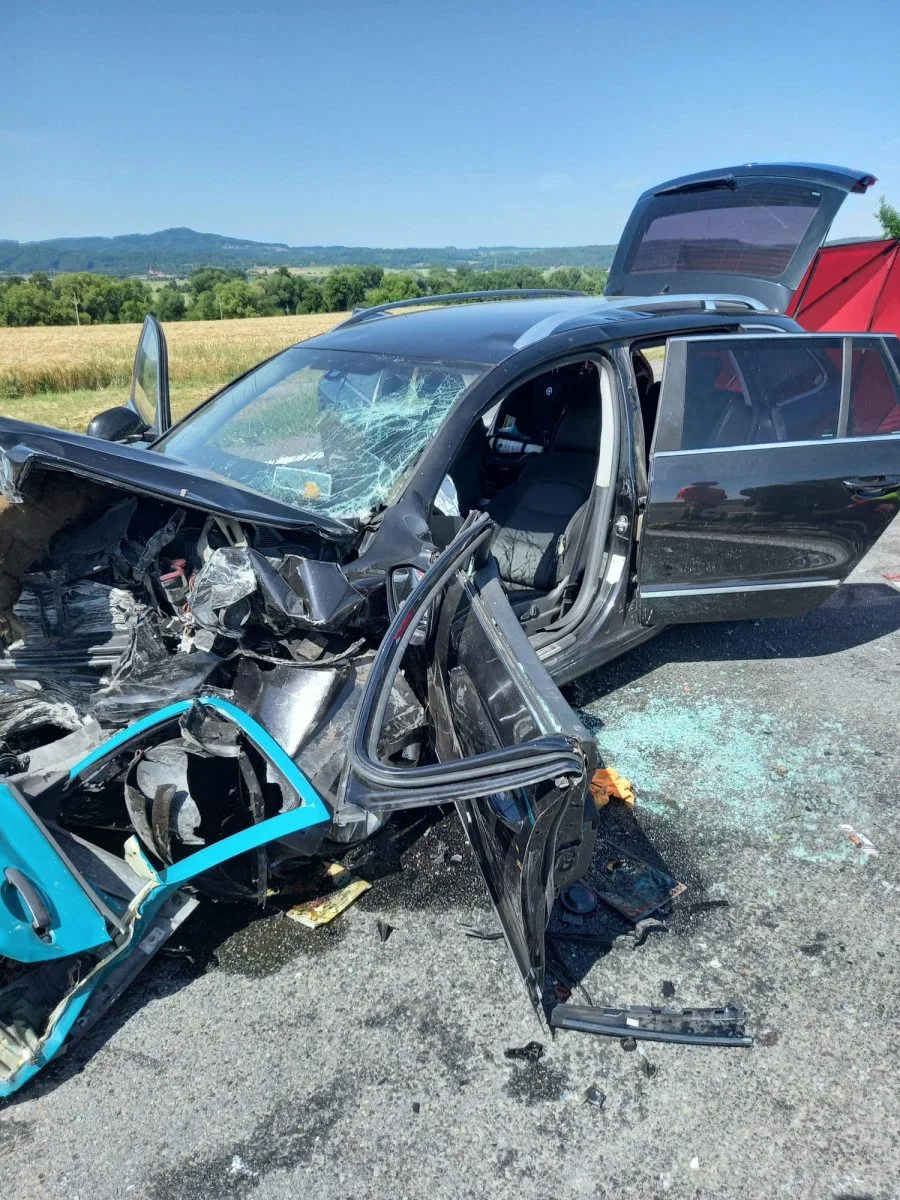 Svědek zachytil osudovou chybu řidiče, který vjel u Úlibic do protisměru
