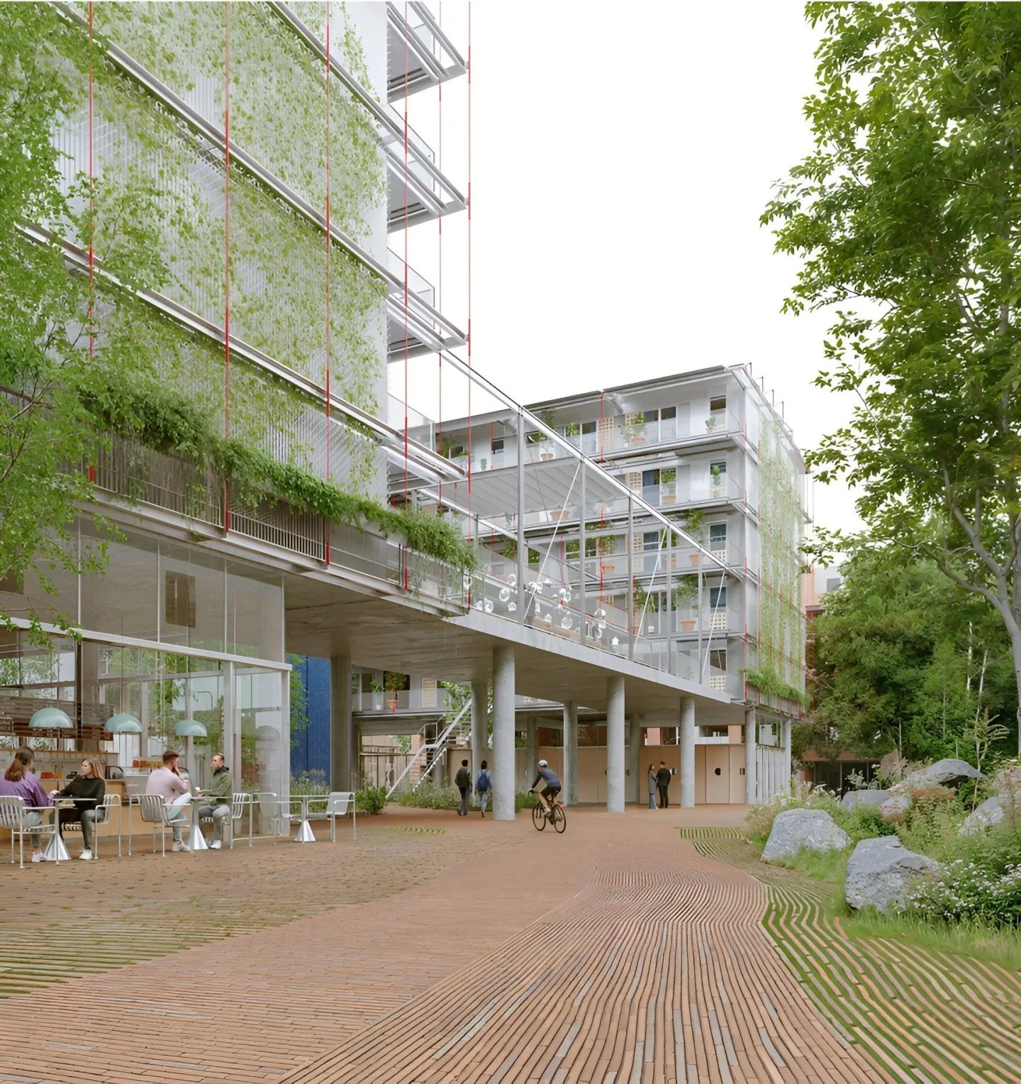 Mezinárodní architektonicko-urbanistickou soutěž na bytový dům a nové náměstí vyhrál návrh ateliérů z Barcelony.
