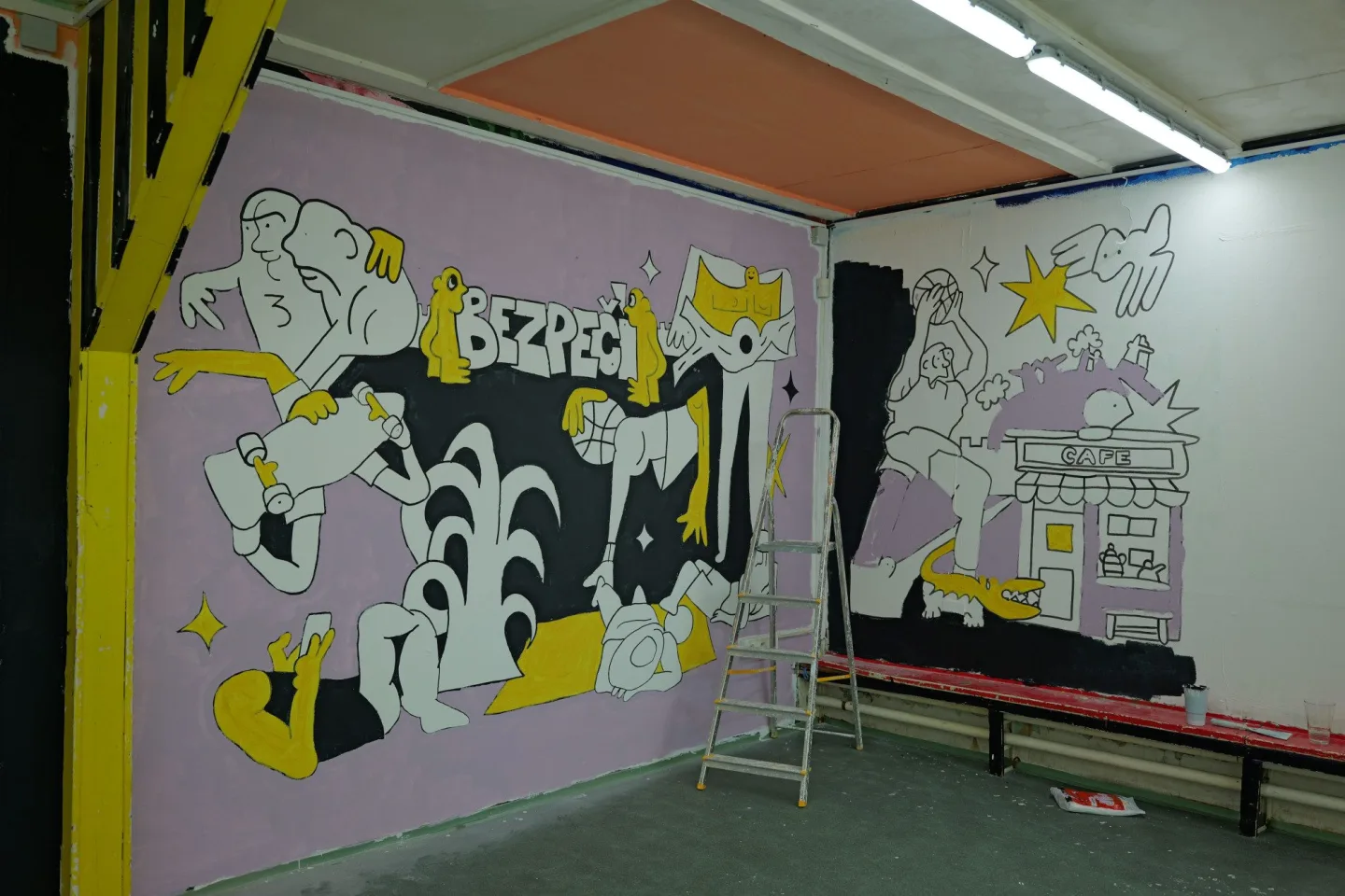 FOTOGALERIE: Street Art Festival přinesl nové muraly i návrat k poničenému dílu Tiny Chertové